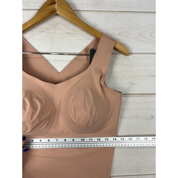 Evelyn & Bobbie Defy Bra Tank Top Womens XL Beige Shapewear Padded Seamless - Picture 7 of 8